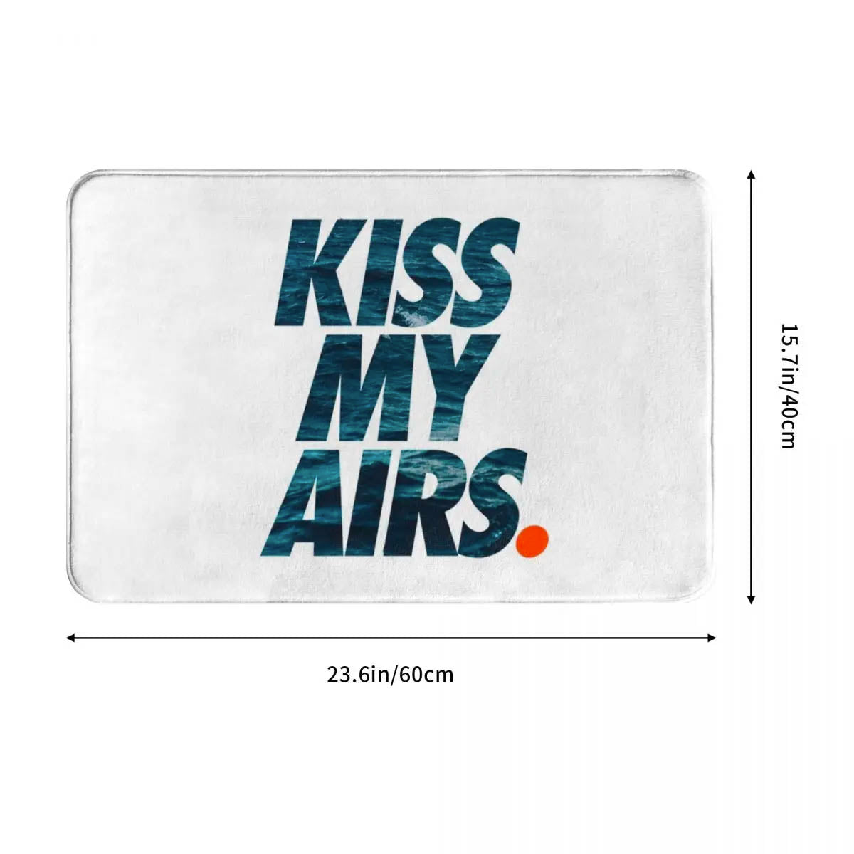 Alfombra Kiss My Airs Blanca 40x60cm