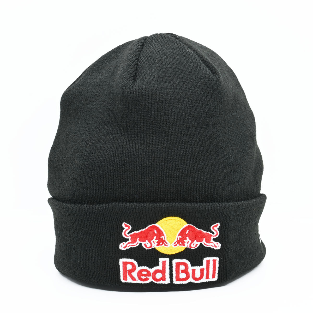 Gorro Beanie Lana Red Bull Negro - Logo Frontal