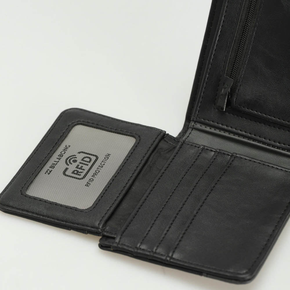 Billetera Billabong Dimension Negro Gris