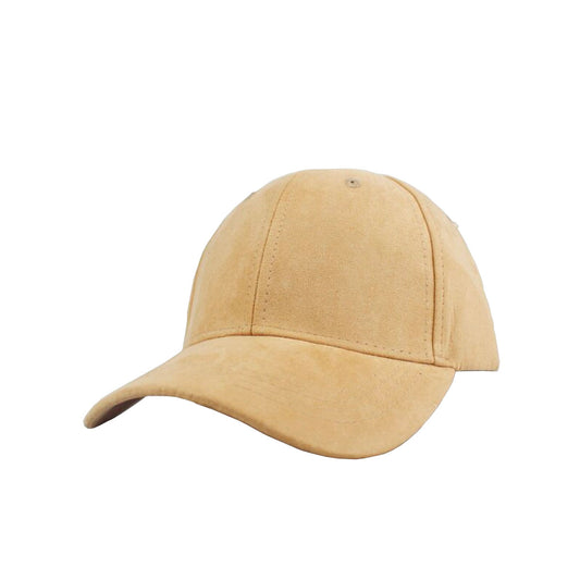 Gorra De Béisbol - Gamuza Cafe Claro