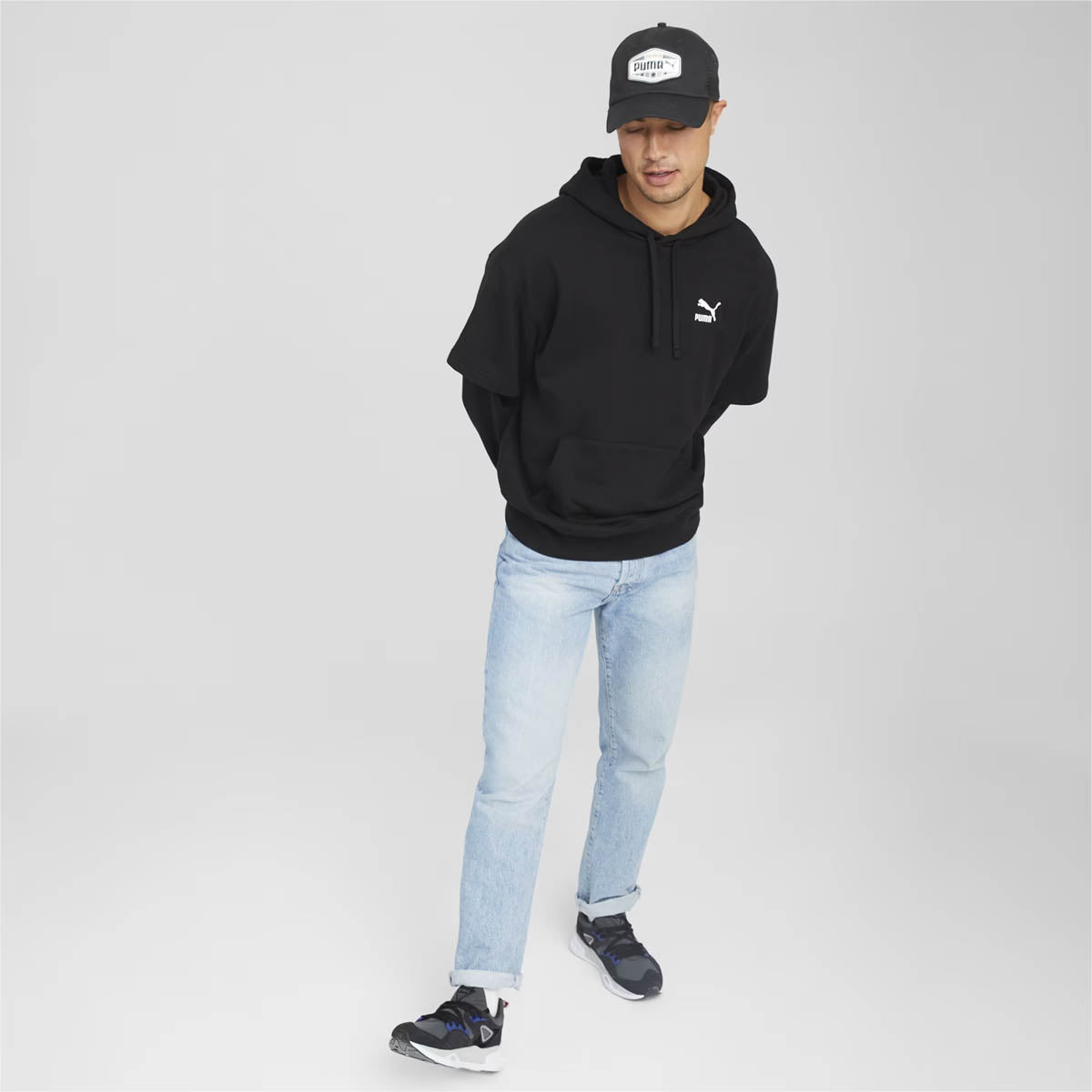 Jockey Visera Curva Trucker Puma Negro