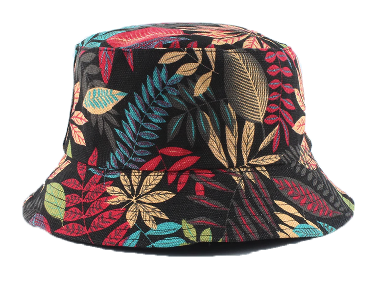 Gorra Verano - Bucket Floral Negro