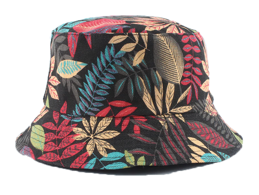 Gorra Verano - Bucket Floral Negro