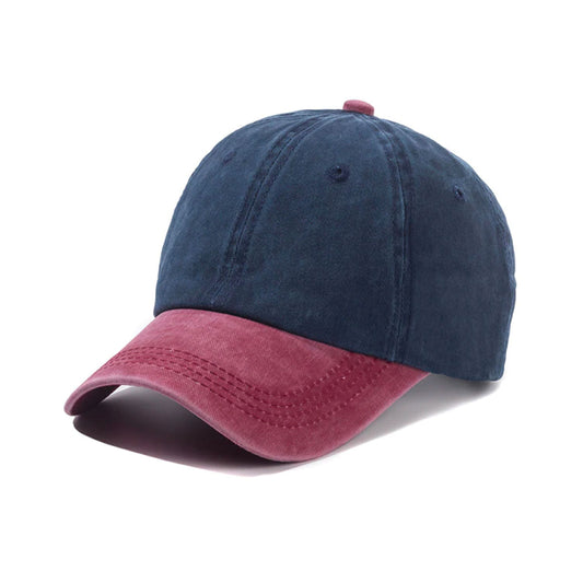 Gorra De Béisbol - Mezclilla Azul Rojo