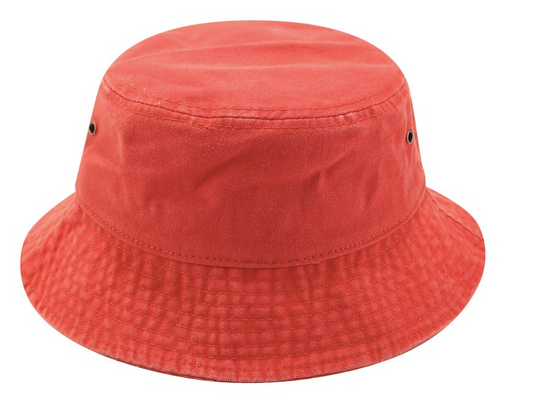 Gorra Verano - Bucket Mezclilla Naranjo Oscuro