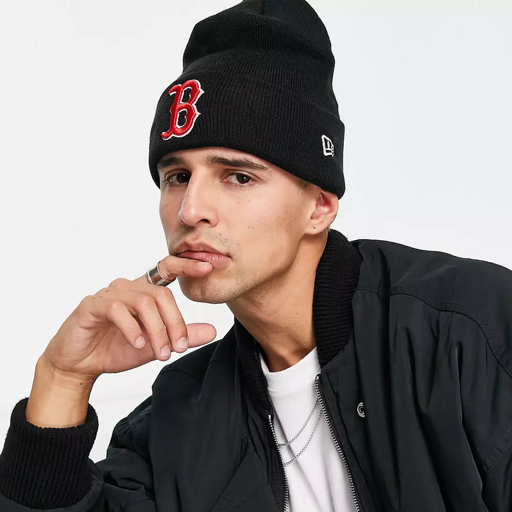 Gorro Beanie New Era Boston Red Sox Essential Black Cuff