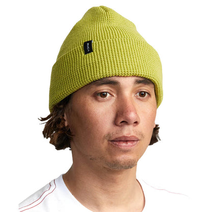 Gorro RVCA Dayshift Beanie Verde Pistacho GJJO, vista posterior