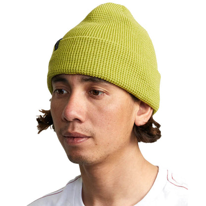 Gorro RVCA Dayshift Beanie Verde Pistacho GJJO, vista lateral