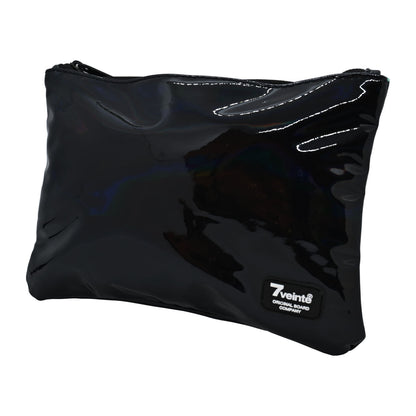 Estuche cosmetiquero 7 Veinte Negro Holográfico, vista frontal