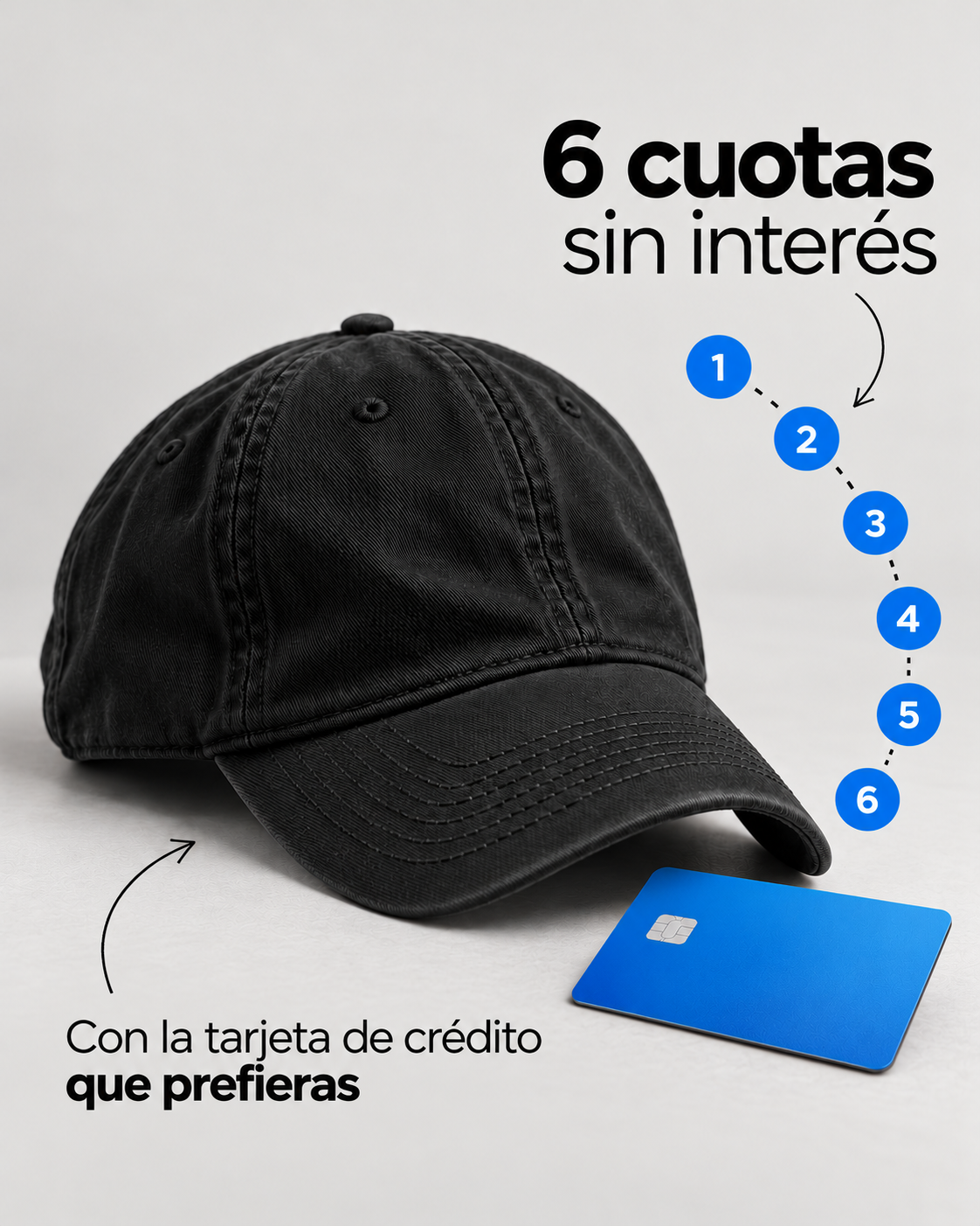Infografía de 6 cuotas sin interés para comprar jockeys