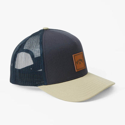Jockey Billabong Stacked Trucker Hat Azul, vista frontal