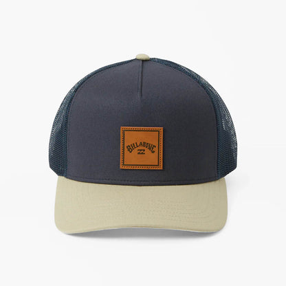 Jockey Billabong Stacked Trucker Hat Azul, vista lateral