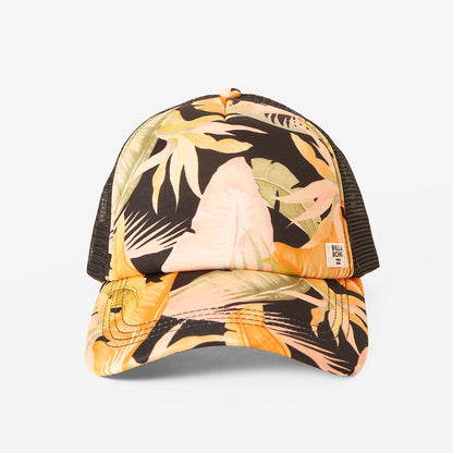 Jockey Billabong Mujer Heritage Mashup Trucker Floral, detalle interior y de la visera