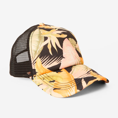 Jockey Billabong Mujer Heritage Mashup Trucker Floral, vista trasera y del ajuste