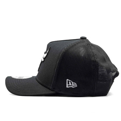 Jockey New Era Chicago Bulls 9forty Aframe negro, vista frontal