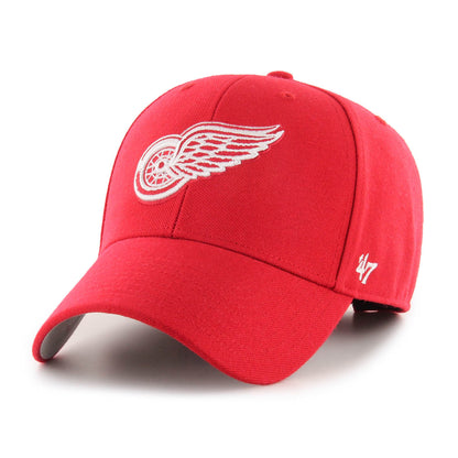 Jockey ’47 Detroit Red Wings rojo blanco All, vista frontal en ángulo
