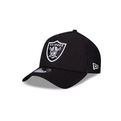 Jockey New Era Las Vegas Raiders NFL 9FORTY Aframe, vista frontal en ángulo