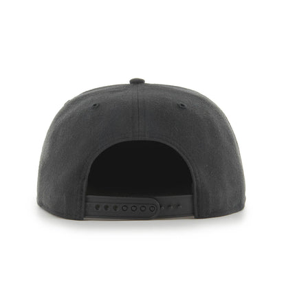Jockey ’47 New York Yankees Fractal negro Captain, vista trasera