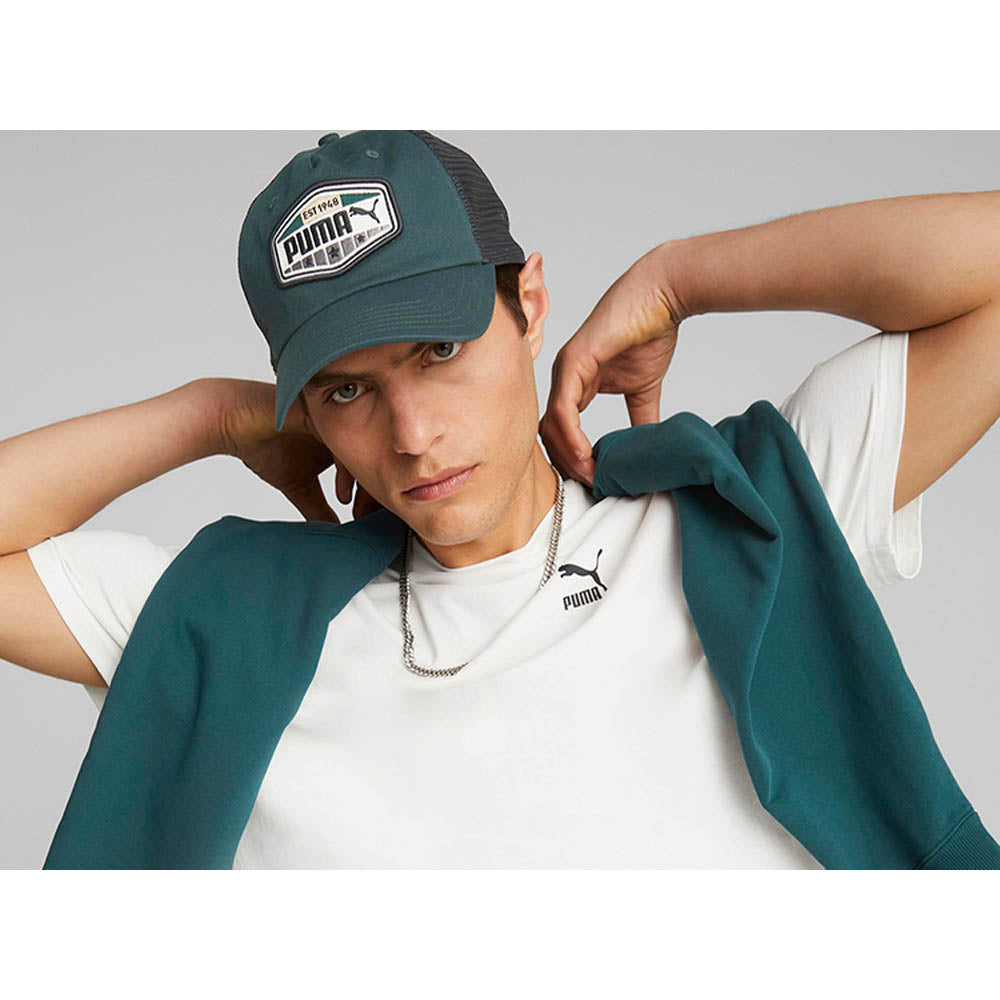 Jockey Visera Curva Trucker Puma 02404602 Verde