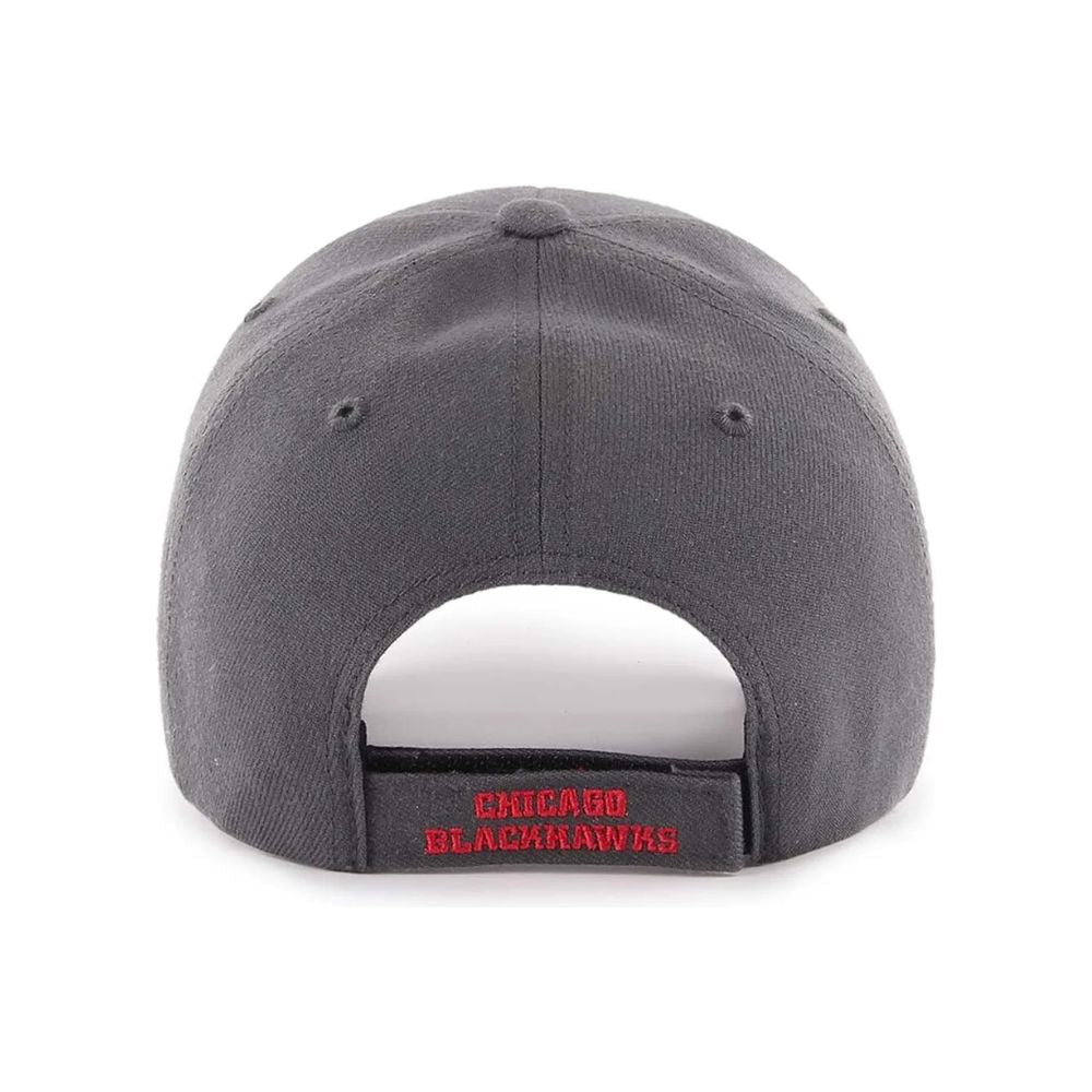 Parte posterior del jockey ’47 Chicago Blackhawks gris con cierre ajustable bordado