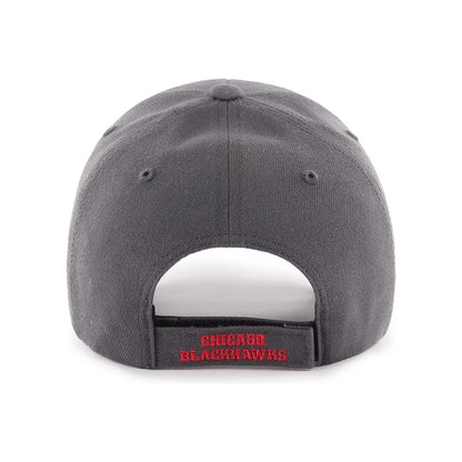 Parte posterior del jockey ’47 Chicago Blackhawks gris con cierre ajustable bordado