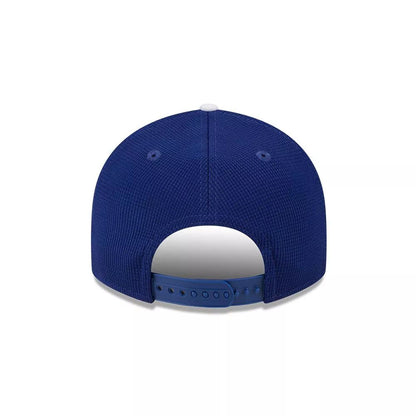 Parte posterior del jockey New Era Dodgers Spring Training con cierre snapback azul
