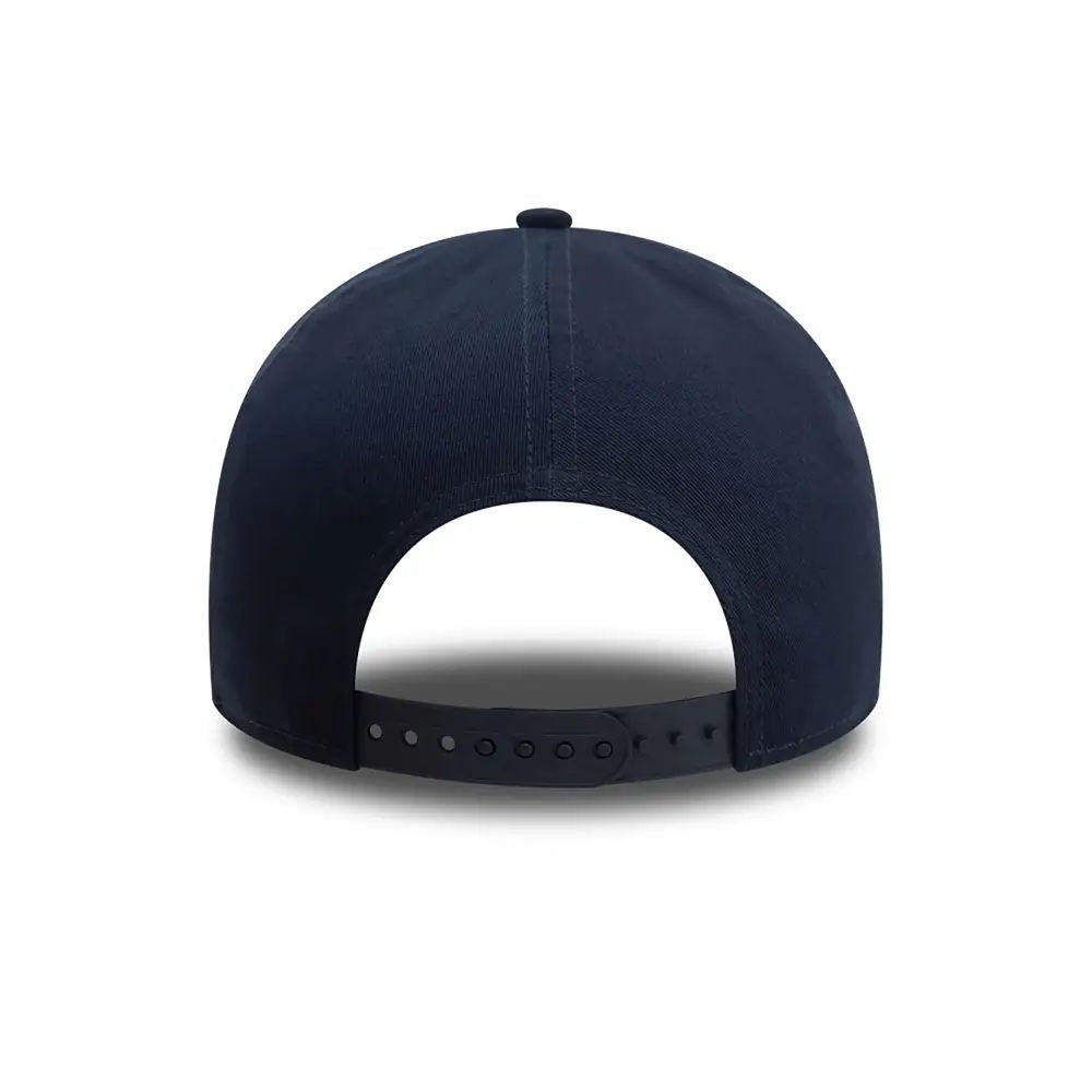 Parte posterior del jockey New Era Patriots 9FORTY E-Frame azul con cierre snapback ajustable