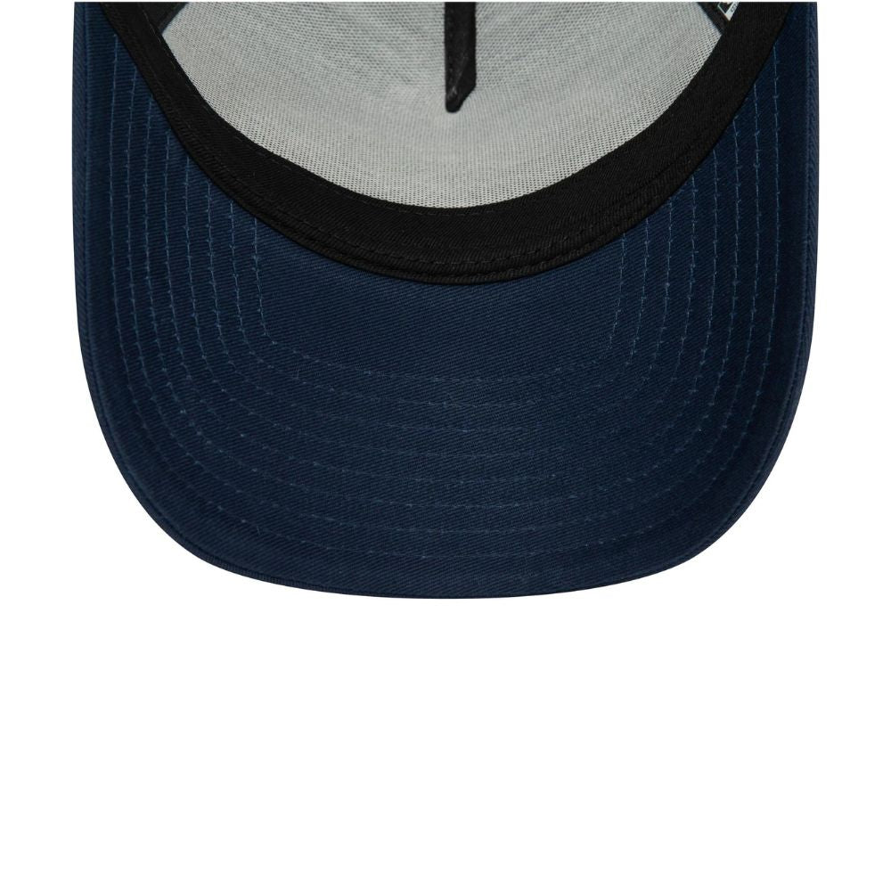 Interior del jockey New Era Seattle Seahawks 9FORTY con subvisera azul y banda de sudoración