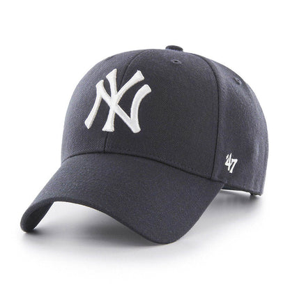 Jockey ’47 New York Yankees MVP MLB azul marino Brand, vista frontal en ángulo
