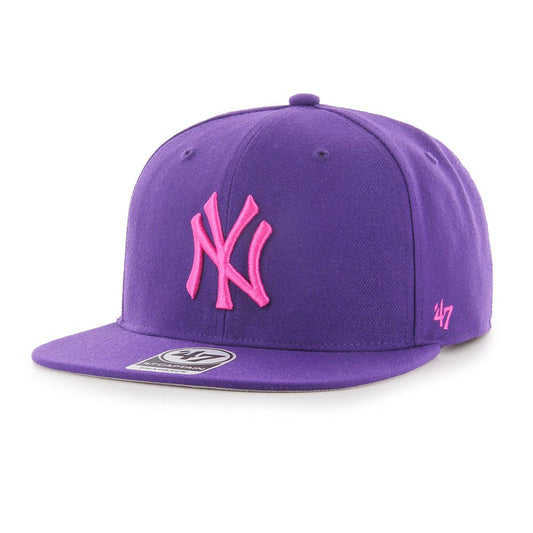 Jockey New York Yankees No Shot Captain Purple Pink '47 Brand