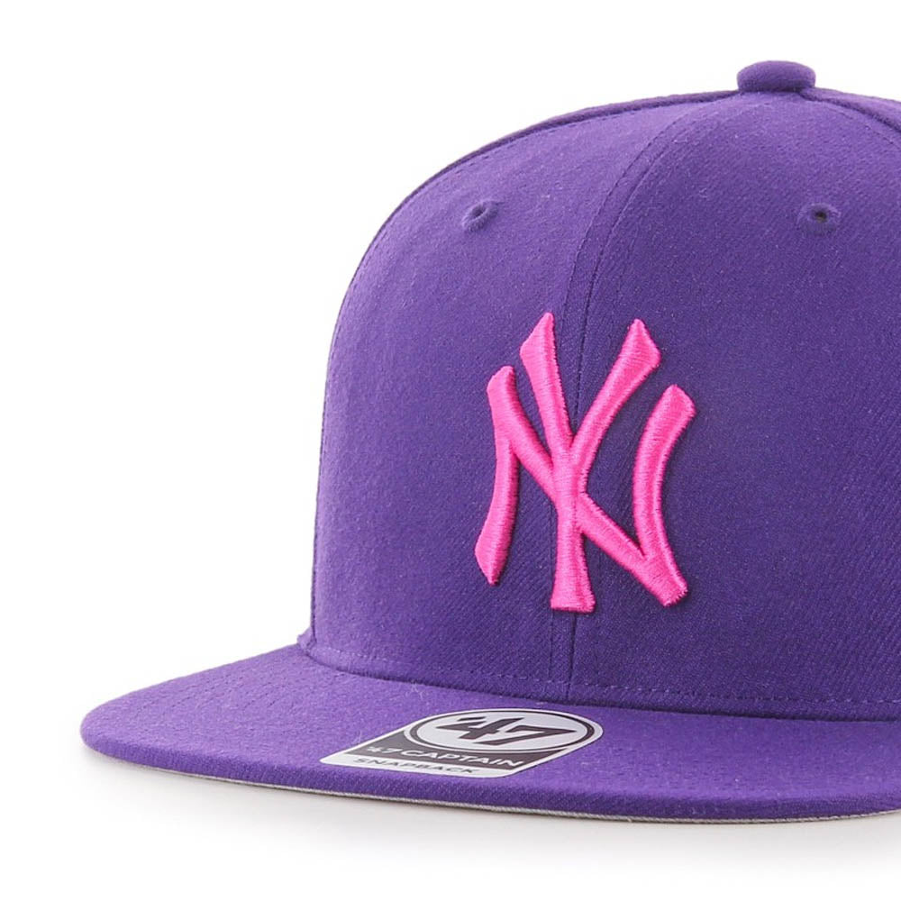 Jockey New York Yankees No Shot Captain Purple Pink '47 Brand