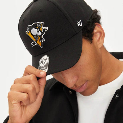 Jockey ’47 Pittsburgh Penguins negro MVP BRAND, vista trasera