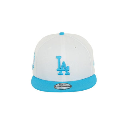 Jockey snapback New Era Los Angeles Dodgers MLB Patch blanco 9FIFTY, vista frontal