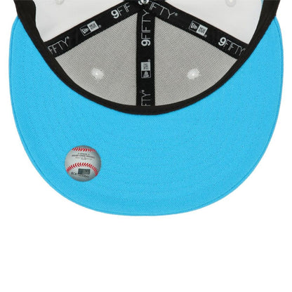 Jockey snapback New Era Los Angeles Dodgers MLB Patch blanco 9FIFTY, vista trasera