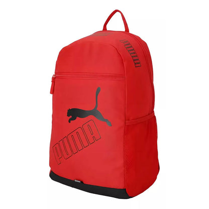 Mochila Puma Phase II Unisex 07995218, detalle de compartimentos y cierres