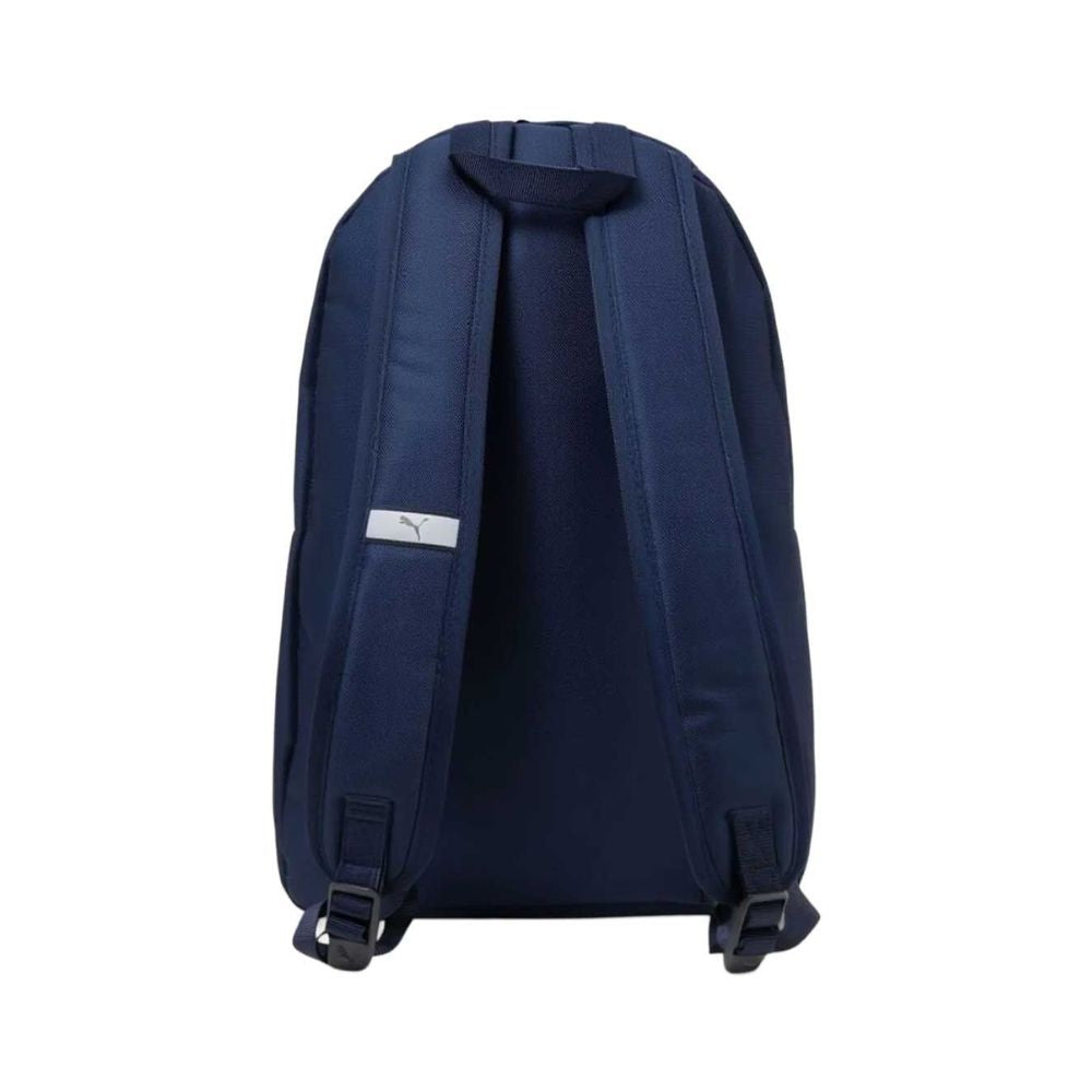 Parte posterior de la mochila Puma Catch III 15L azul marino con correas ajustables