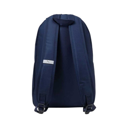 Parte posterior de la mochila Puma Catch III 15L azul marino con correas ajustables