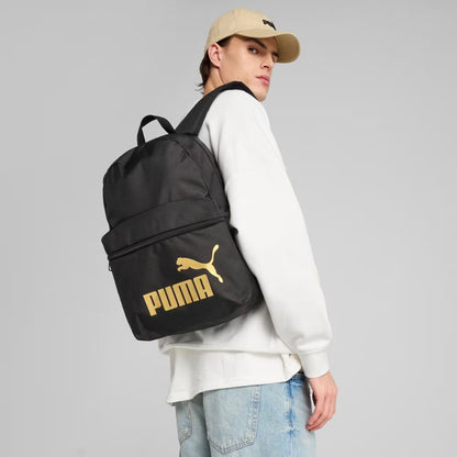 Mochila Puma Phase III Backpack Negro Oro
