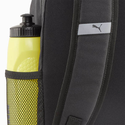 Mochila Puma Plus II negro 091181-01, vista posterior y de las correas