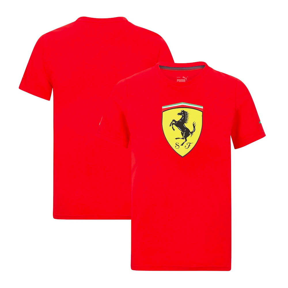 Polera Puma Ferrari Big Shield Rojo