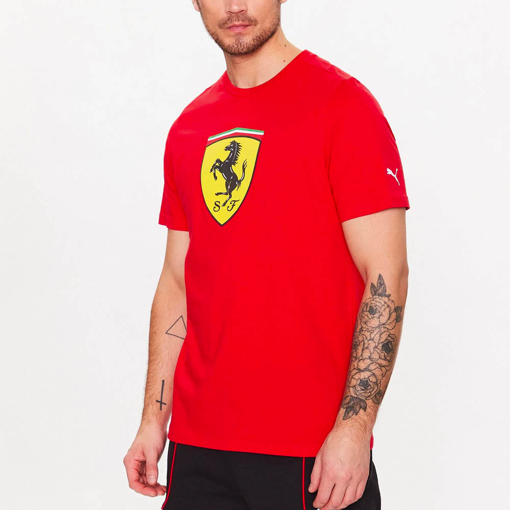 Polera Puma Ferrari Big Shield Rojo