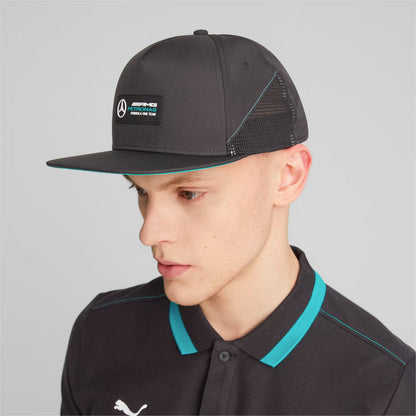 Jockey snapback Puma Mercedes-amg Petronas Negro, vista frontal