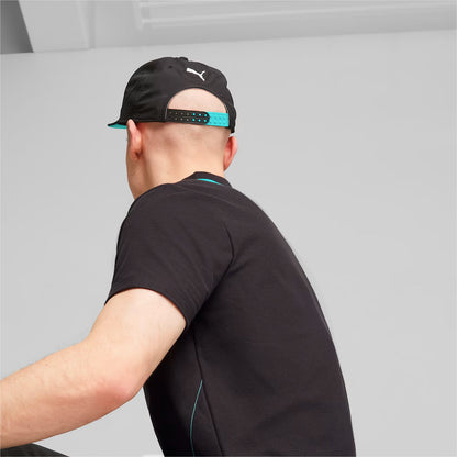 Jockey snapback Puma Mercedes-amg Petronas Negro, vista trasera