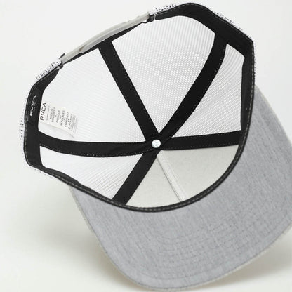 Gorra trucker RVCA Va All The Way Cap Gris, vista frontal