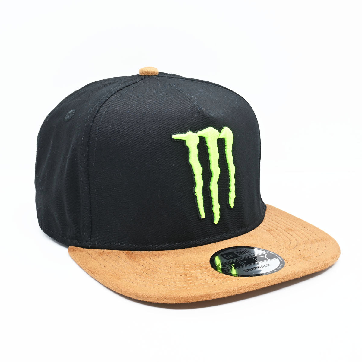 Snapback Jockey Monster Energy Gamuza Negro