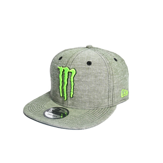 Snapback Jockey Monster Energy Gris Claro