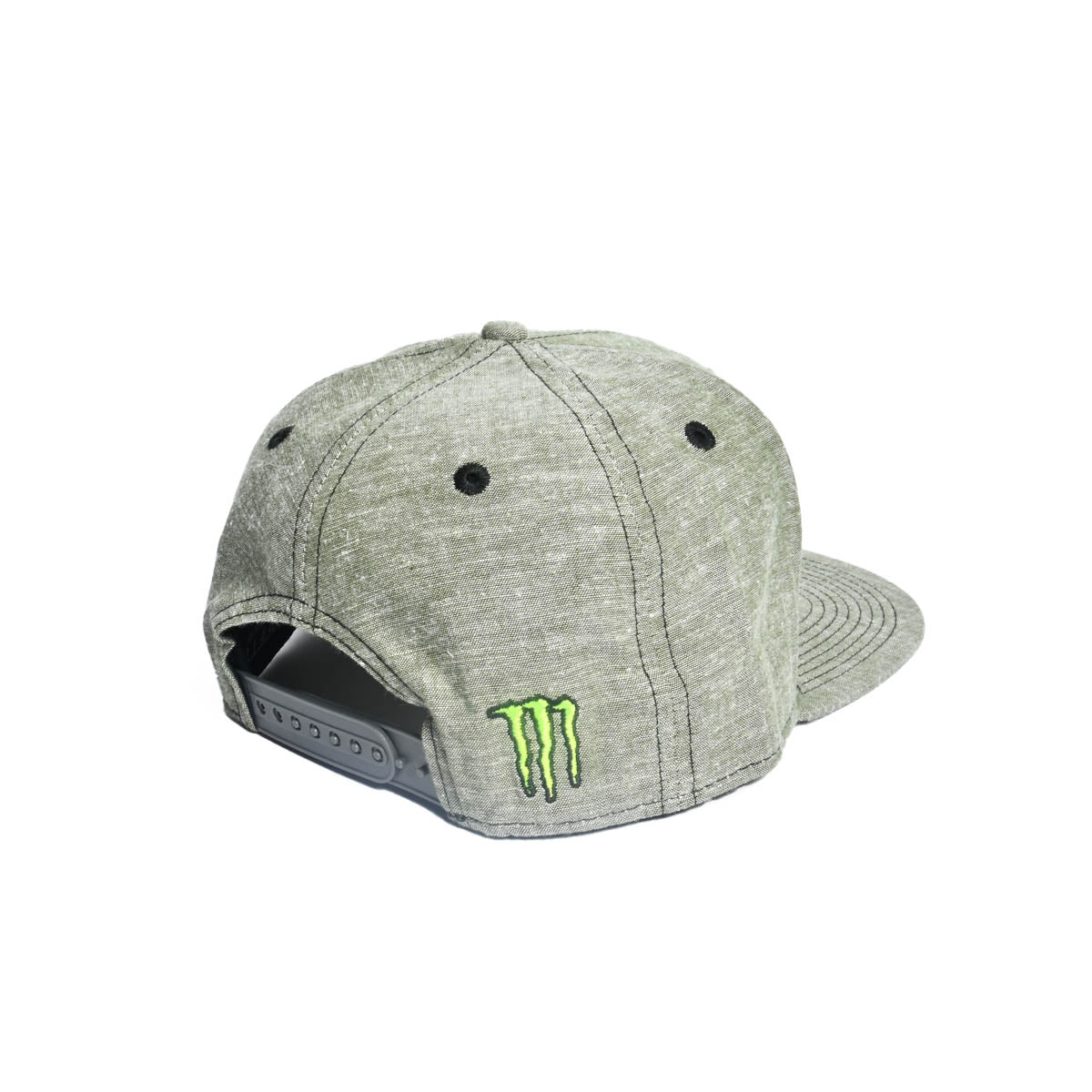 Snapback Jockey Monster Energy Gris Claro