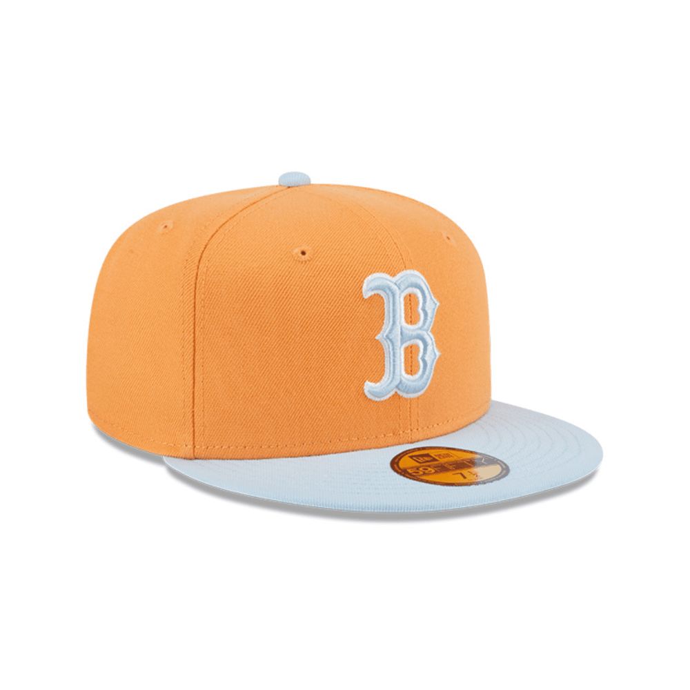 Snapback New Era 59FIFTY MLB Boston Red Sox Color Pack naranjo, vista lateral