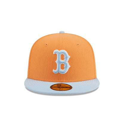 Snapback New Era 59FIFTY MLB Boston Red Sox Color Pack naranjo, vista frontal