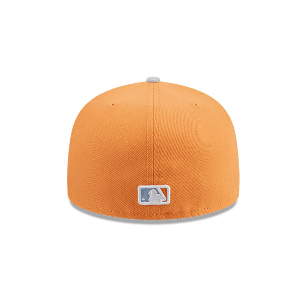 Snapback New Era 59FIFTY MLB Boston Red Sox Color Pack naranjo, detalle interior y de la visera